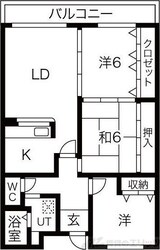 カルム千里山土井の物件間取画像